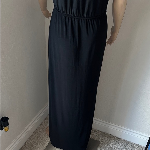 NWT White House Black Market Elegant Black Sleeveless maxi Dress - Picture 6 of 6